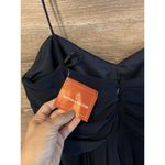 Watters & Watters Women Dress Sz 18 Plus Blue Mini Strapless Ruched Party Photo 1