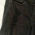 EXPRESS Midrise Black Ripped Skinny Jeans Photo 6
