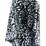 Love of Fashion Animal Print Open Poncho Black & Gray One Size NWT Photo 0