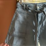 Hudson Jeans Hudson Utility Short Spring Indigo Blue Lyocell Denim Belt Tie Waist NWT Size 24 Photo 4