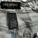 Lane Bryant Womens Vintage Gray Wash Embellished Pocket Denim Jean Skirt - 14 Photo 2