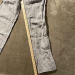 Athleta  Pants Women's Sz 10 Linen Pin Stripe Tan Cream Wide Leg Pull On Stretch Photo 7