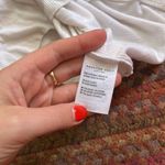 American Eagle  SOFT & SEXY WHITE RIBBED SNAP BUTTON V NECK TANK Photo 2