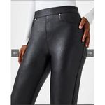 Spanx NWOT Leather Like Straight Leg Pant in Luxe Black Size 2X Photo 2