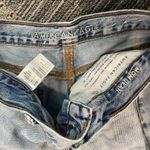American Eagle  Mom Jean Sz 4 XSHORT Heavy Distressed Jeans Photo 8