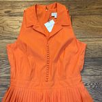 NWT Mumford Pleated Golf Romper Size Large Orange Photo 6