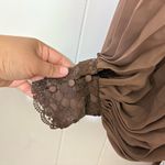 ASOS  Design Kalia Lace Mini Dress Brown Size 6 NWOT– Boho Romantic Party Style Photo 10