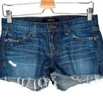 J Brand cut off denim jean shorts in ringer blue wash size 24 Photo 0