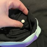 Lululemon  Women's 4 Ankle Flare Black Purple Aqua Waste Leggings Photo 5