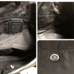 Coach  black nylon & leather tote  Photo 9