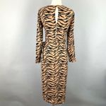Reformation  Maurita Dress in Raja Tiger Print Size 2 Photo 5