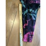 H&J Women Size 1X Water Color Print Denim Jean Jacket Artsy Buttons Cotton City Photo 8