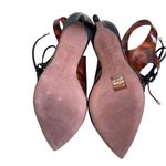 BCBGMAXAZRIA  Women’s Tortoise Shell Leather Lace-up Demi Heel Sandals Size 8.5 Photo 9