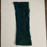 Apt. 9  Infinity Scarf Mixed Media Crocheted Knit Geometric Striped Blue Green Photo 4