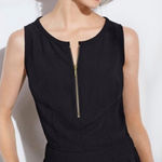 CAbi Black Zip Front Sleeveless Jumpsuit Size 12 Photo 0