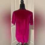 Chris & Carol  Fuchsia V-Neck Velvety Top Size Medium Photo 1