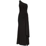 Vince Camuto Black One-Shoulder Pleated Waist Gown 6 NWOT Photo 12