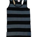 NEW Seamless Black Gray Snug Slim Fitted Striped Tank Top Size undefined Photo 0