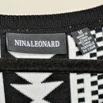 Nina Leonard Geo Fit/Flare Dress - Size M - NWT Photo 7