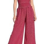 Max Studio  Womens V-neck Smocked Waist Jumpsuit Photo 0