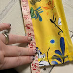 Zyia  Yellow Floral Light N Tight Hi Rise Mesh Leggings Pants Size Small 6-8 Photo 4