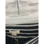 Madewell  Black and White Striped Lounge Shorts Size Medium Photo 2