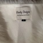 Sissily Designs Soft Ivory White Faux Fur Shawl Wrap NEW Photo 3