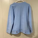 NWT AU Outer Banks Lighthouse Embroidered Fleece Cardigan • Women’s L • Blue But Size L Photo 1
