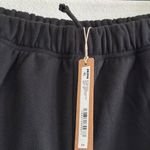 SKIMS Cotton Fleece Classic Straight Leg Pant in Onyx, Size X-Small Photo 6