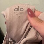Alo Yoga Alo Velour Glimmer Scoop Neck Bra Photo 4