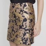 Versace Jacquard Mini Skirt, Black Pink Gold, Size US 2 , EU 38 NWT Photo 4