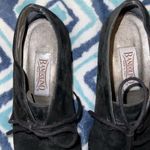Bandolino  Wrangler Black Suede Flat Shoes Photo 3