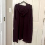 Cyrus Sleeveless Hooded Tunic Length Knit Cardigan Photo 1