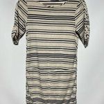 Tart Striped 3/4 Sleeve Dress Casual Comfortable XS Photo 0