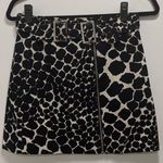 Topshop Belted Giraffe Print Denim Skirt Photo 6