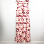 Leyden Tie Dye Front Slit Maxi Dress Red Medium Photo 12