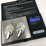 Sterling Silver TAXCO leaf shaped earrings, 13.2g Photo 10