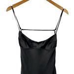 ZARA  Satin Effect Cut Out Dress in Black Bloggers Fav XS 4432/201 Wedding Guest Photo 4