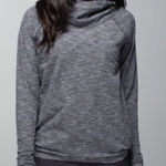 Lululemon Healthy Heart Coco Pique Grey Hooded Pullover Size 6 D28 Photo 0