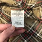 Jolt  Tan Plaid Skirt With Front Flap Size X-Large Photo 5
