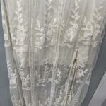 Shyanne  Country White Boho Western Long Maxi Lace Ivory Shirt Wedding Dress Sz M Photo 3