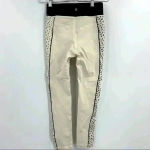 Vimmia  Women's Meow Side Print Piped Half &‎ Half Midrise Leggings Size S Photo 10