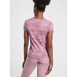 Athleta  Top Organic Daily Camo Crew T Shirt Short Sleeve Purple S Photo 6