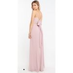 Show Me Your Mumu Lauren Tie Maxi Dress Neutral Mauve Chiffon Pink Photo 7