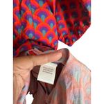 Rhode Ryan Dress in Red Retro Rainbow Print Mini Womans XL Photo 9