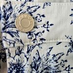 Talbots Skirt Womens Size 4P Bird Toile Print Denim A-Line Stretch Floral Skirt Photo 10