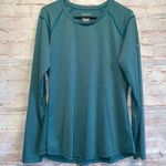 Columbia Omni-wick women’s long sleeve teal loose fit activewear pullover top M Photo 0
