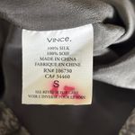 Vince ‎ 100% Silk Shift Dress Sz S Gray Floral Print Minimalist Chic Halter Neck Photo 5