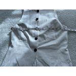 Madewell $98 Crewneck Cutaway Vest Top in Drapey Twill in Vintage Ivory Size 2 Photo 11