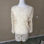 Women’s Crochet Top Sz L For Layering Over Swimsuit Tank Top Boho Greek Mama Mia Size L Photo 4
